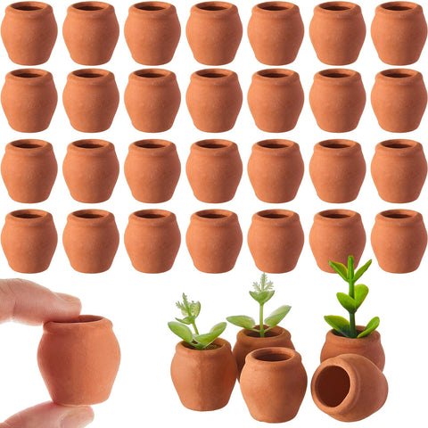 RimCereal mini terracotta pots 40-piece set for desktop display