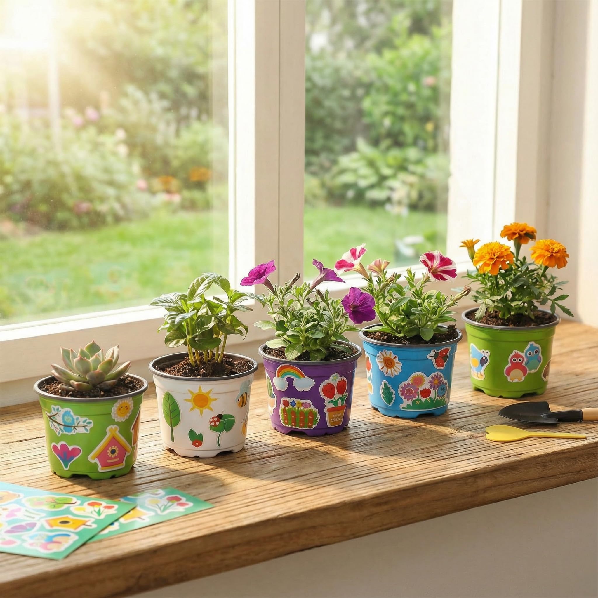 RimCereal paint-your-own pots for kids' crafts and indoor gardening.