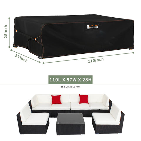 Rimwig rectangular dining table and chair cover demonstrates full coverage and spill resistance