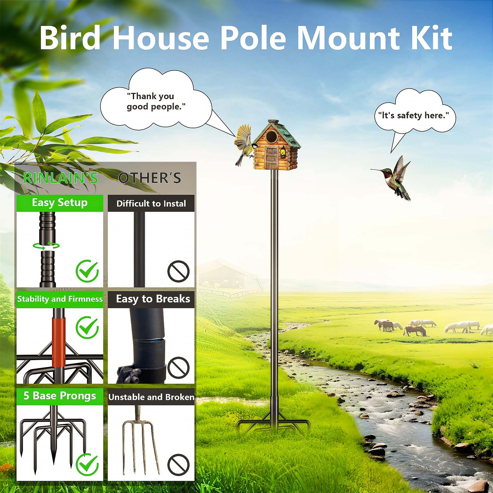 RINLAIN installation-ready kit with adjustable extenders