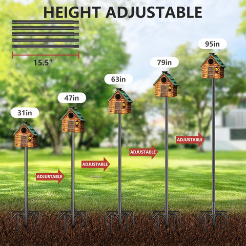 RINLAIN outdoor garden pole enhances bird watching