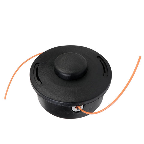 Rinlius 25-2 trimmer head bump feed front view with compact design for quick line advances