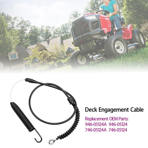 Rinlius blade engagement cable for 946-05124, reliable engagement on compatible mowers
