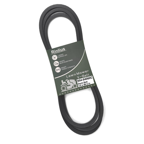 Rinlius 954-04060C belt mounted on a mower for reliable cutting