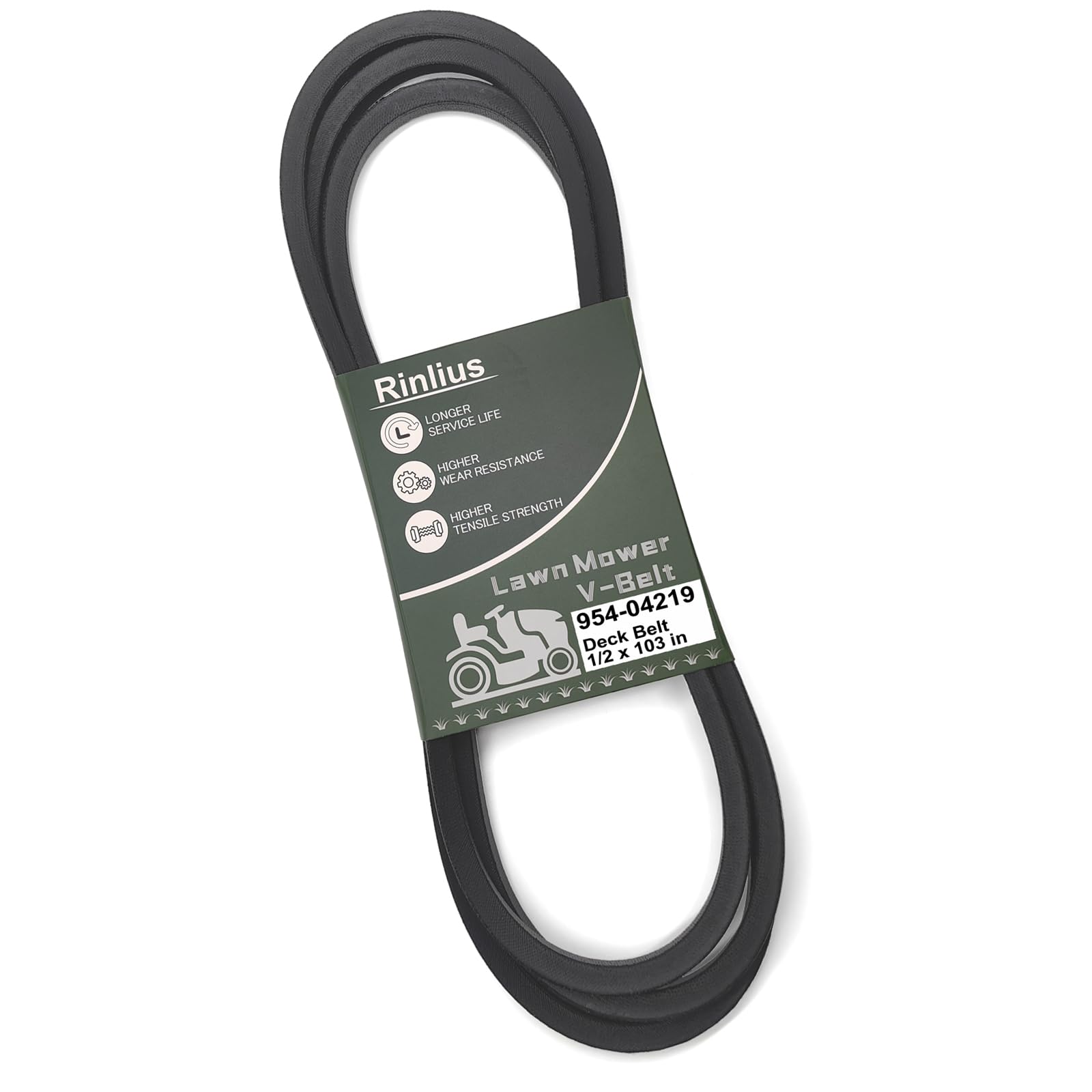 Rinlius deck belt 954-04219 for Cub Cadet tractors ensuring smooth deck drive