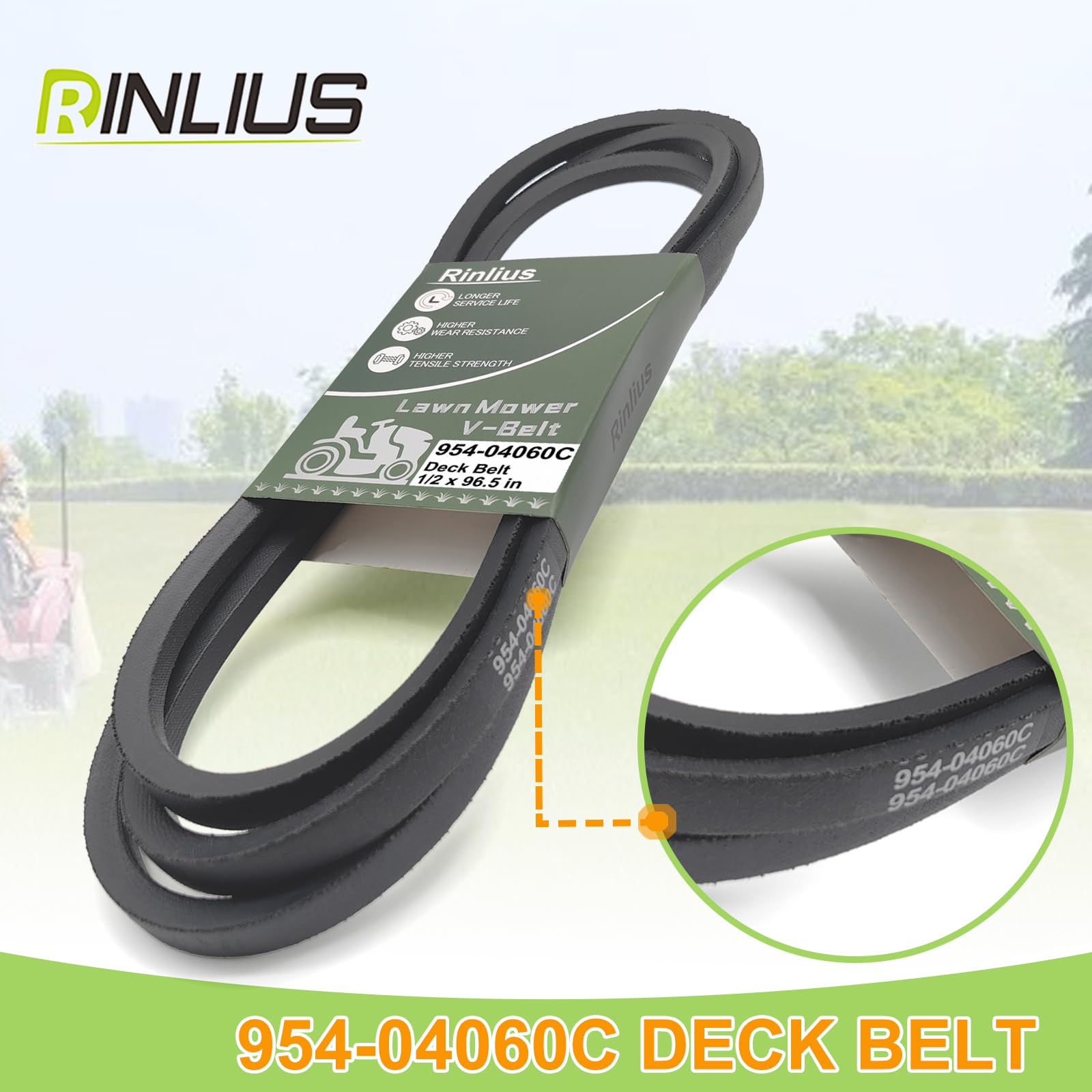 Rinlius belt fits Troy-Bilt 42-inch decks