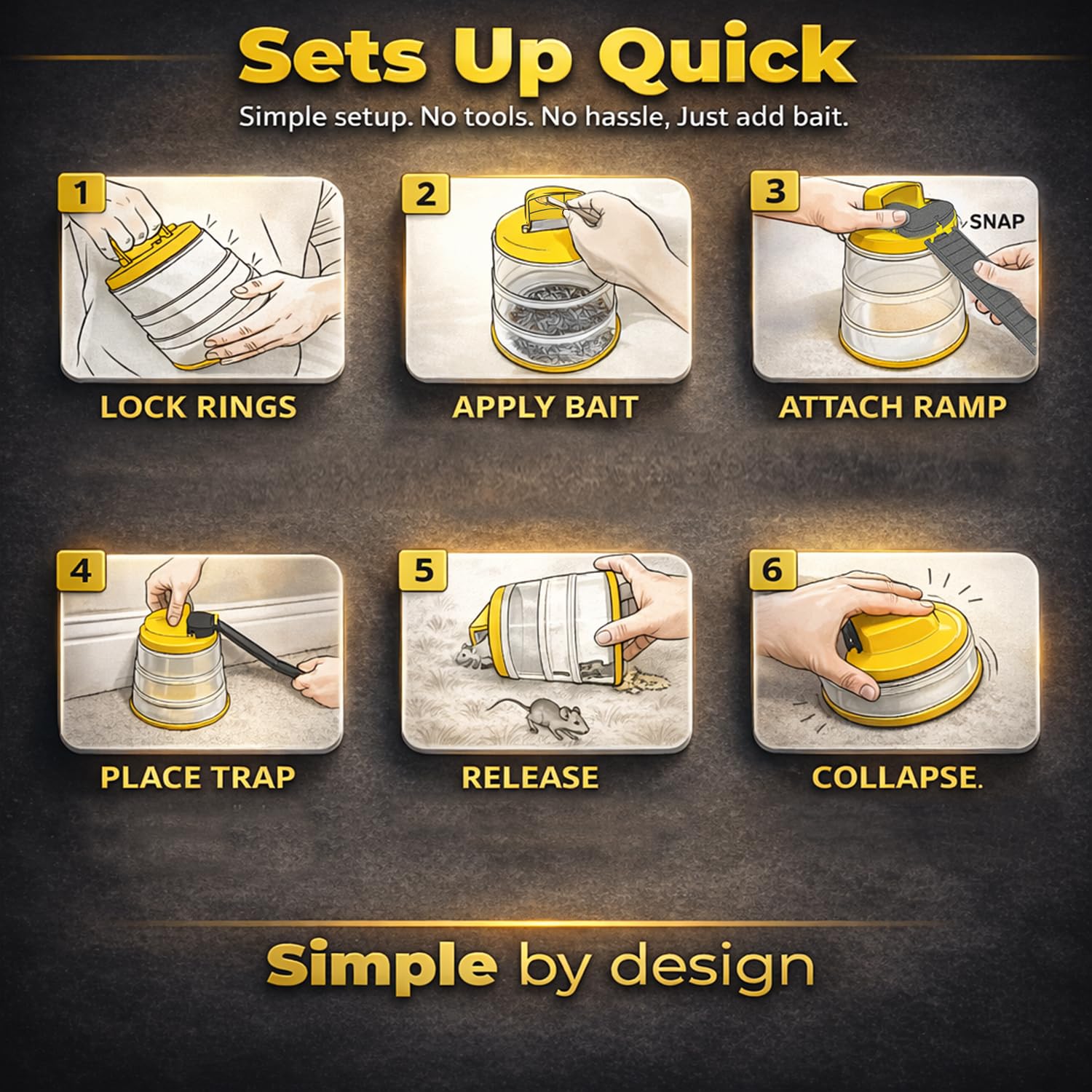 RinneTraps USA-made trap built for durability indoors and outdoors.