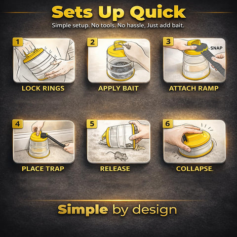 RinneTraps USA-made trap built for durability indoors and outdoors.