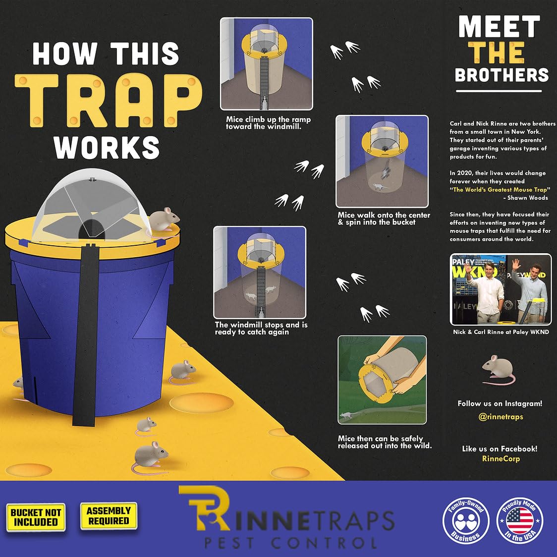 RinneTraps Dizzy Dunker enables humane catch-and-release without mishaps