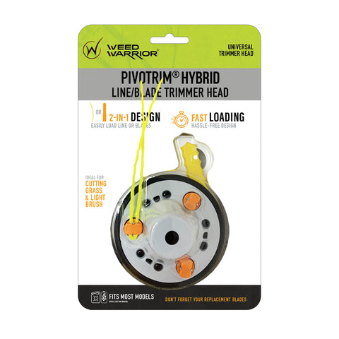 Rino-Tuff Pivotrim hybrid system in action enables quick switching for efficient trimming tasks.