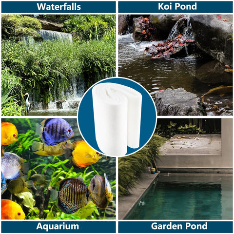 RINOO pond filter pad improving water clarity in ponds and aquariums