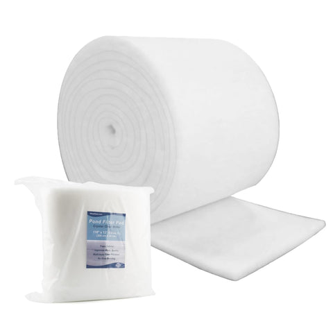 RINOO White Koi Pond Filter Pad bulk roll shown for custom sizing and filtration