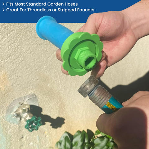 Rinseroo RV camping hose adapter for portable water access.