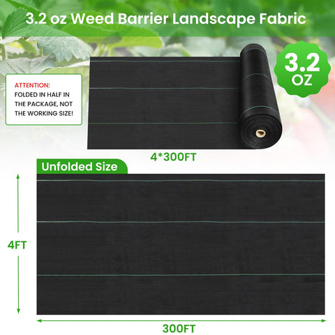 Rintea 3.2oz weave closeup shows durable lattice that suppresses weeds.
