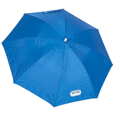 Rio Brands Wave Beach Umbrella blue canopy adds style and shade