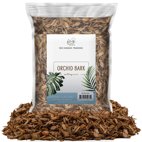 Rio Hamza Trading orchid bark bag showing ready-for-potting medium for healthy roots