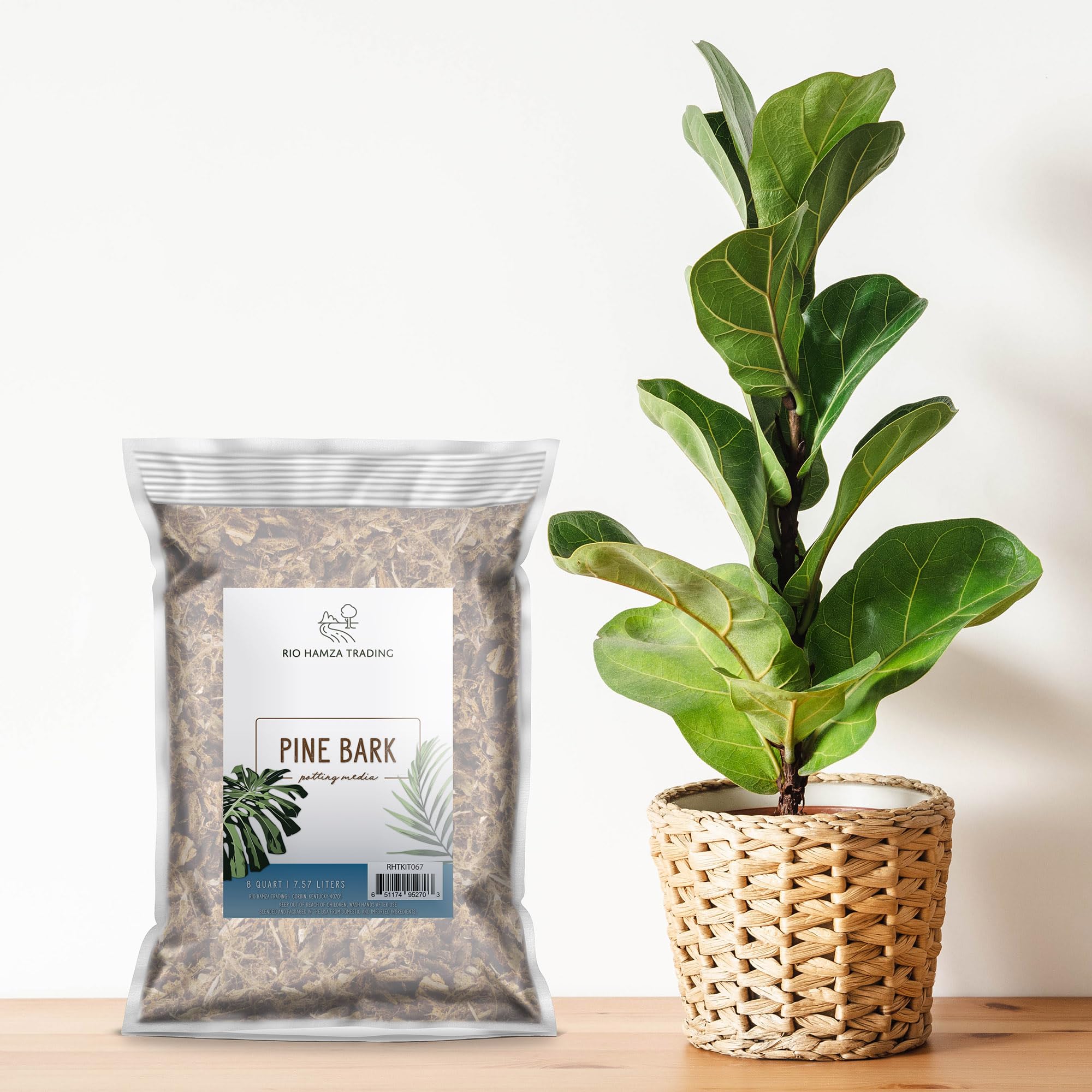 Rio Hamza Trading mulch nuggets provide landscaping texture and long-lasting ground cover.
