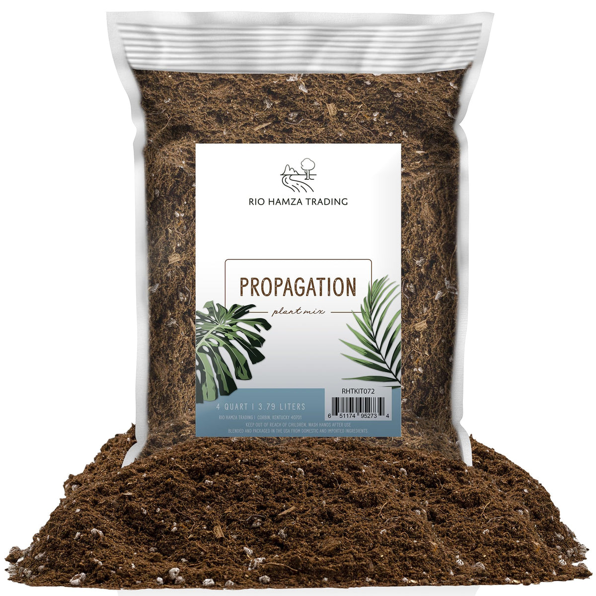 Rio Hamza Trading Planting Mix for Propagation bag shows fluffy, well-draining media ideal for cuttings.