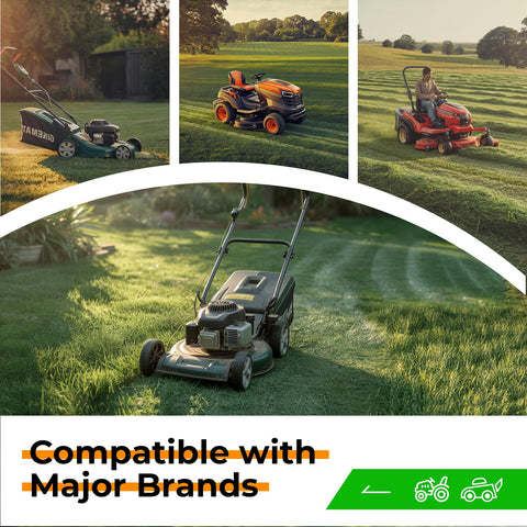 RIODRIVE 607400 belt on rugged mower under harsh weather conditions.