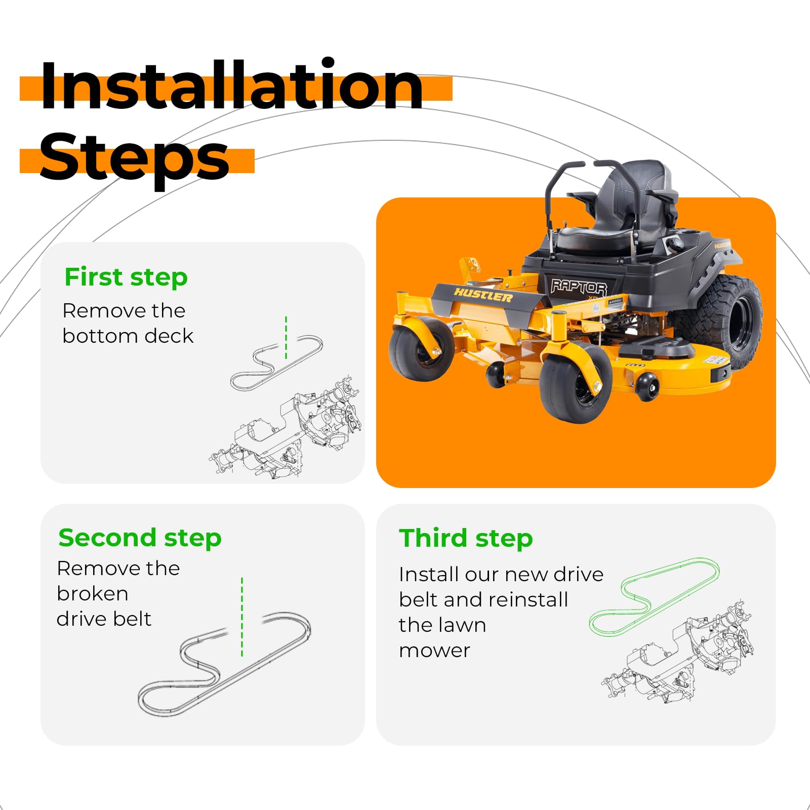 RIODRIVE 607400 installation guide illustration demonstrating quick OEM-aligned fit.