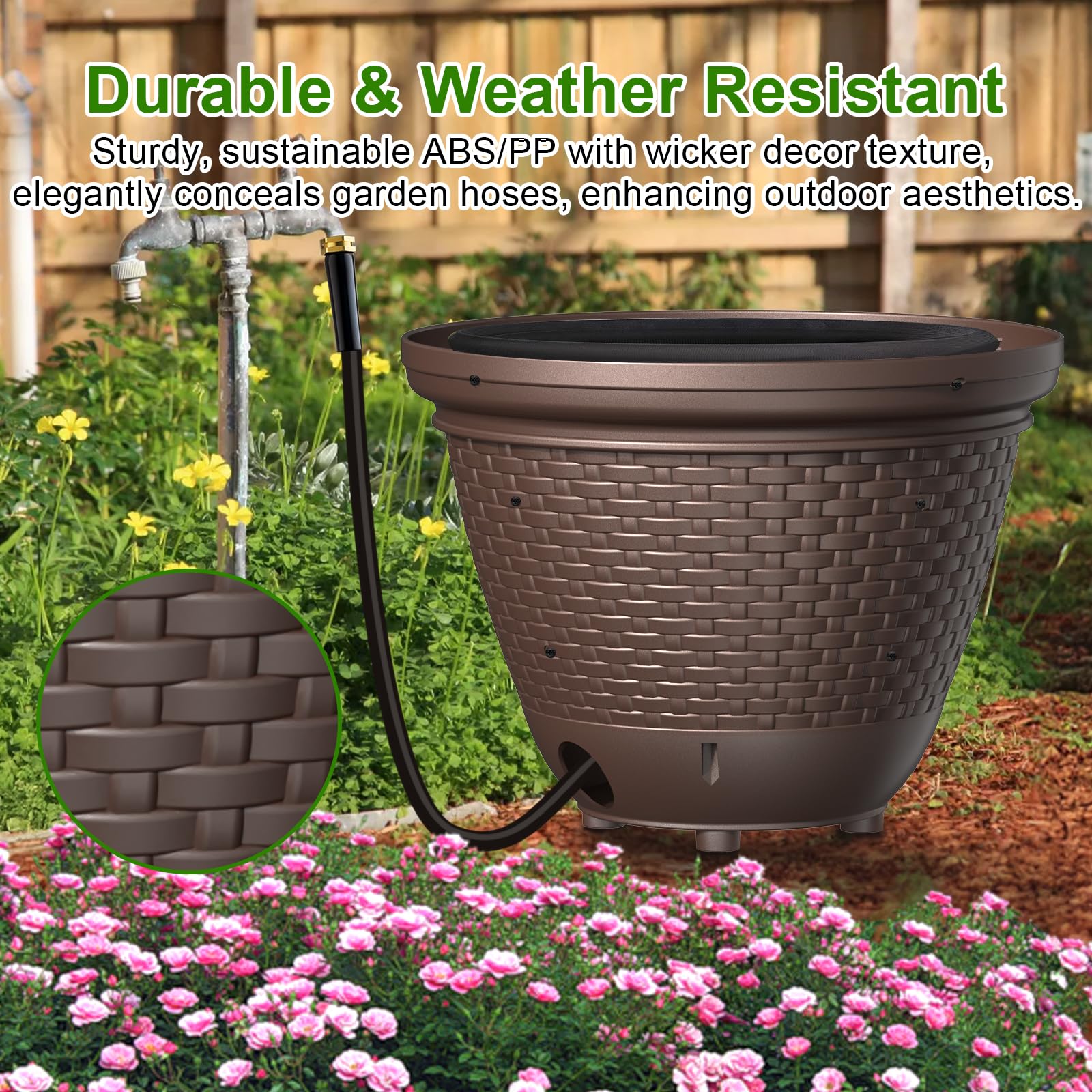 Riokko five-drain holes design prevents water pooling after use.