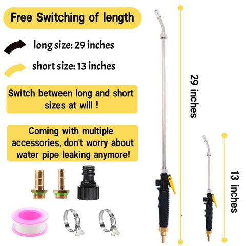 Riomhorry universal stainless wand showing rust-resistant construction for long-lasting use.