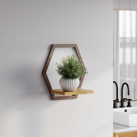 Rioneta hanging arch planter on wall for flowers and herbs.