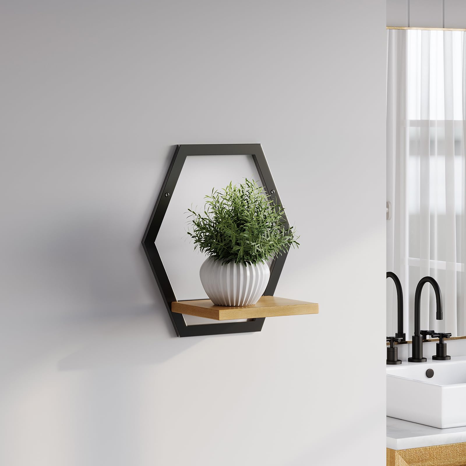Rioneta boho arch hanging planter adds warm, stylish focal point to any room.