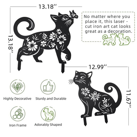 Rioneta cat garden decor gift idea for cat lovers.