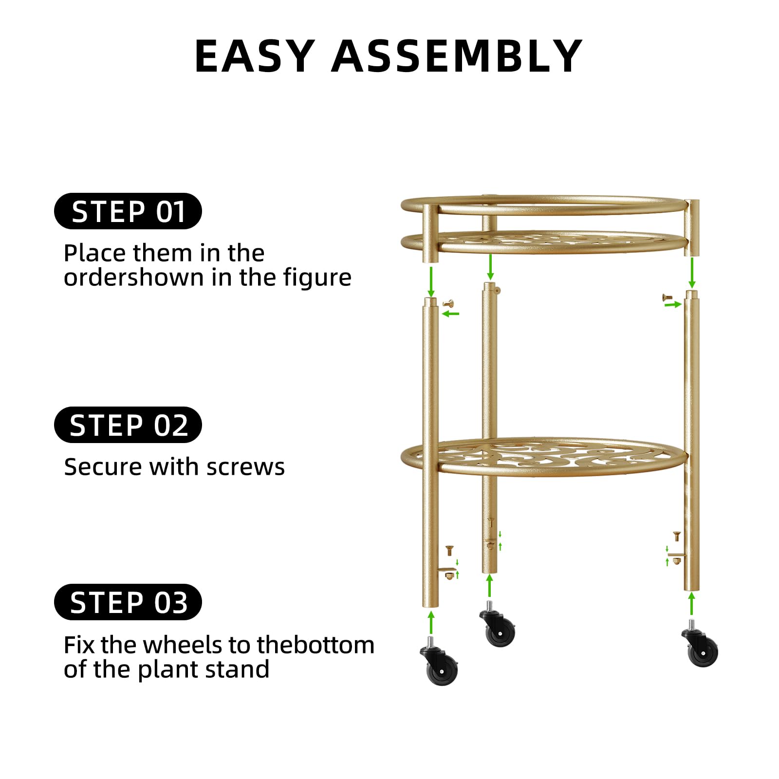 Rioneta easy-tool-free assembly lets you set up your garden quickly.