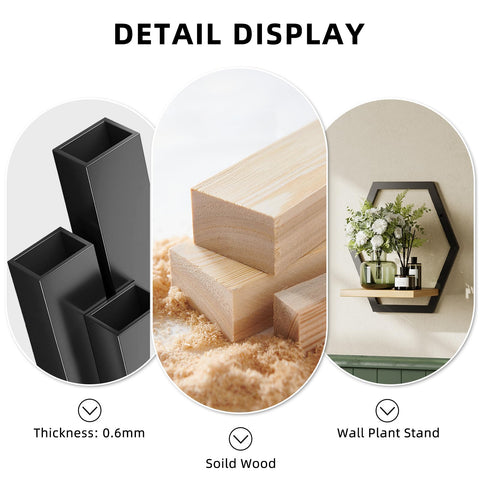 Rioneta hexagon shelves showcasing aromatherapy diffusers and keepsakes in style