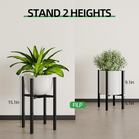 Rioneta indoor-outdoor capable plant stand for versatile placement