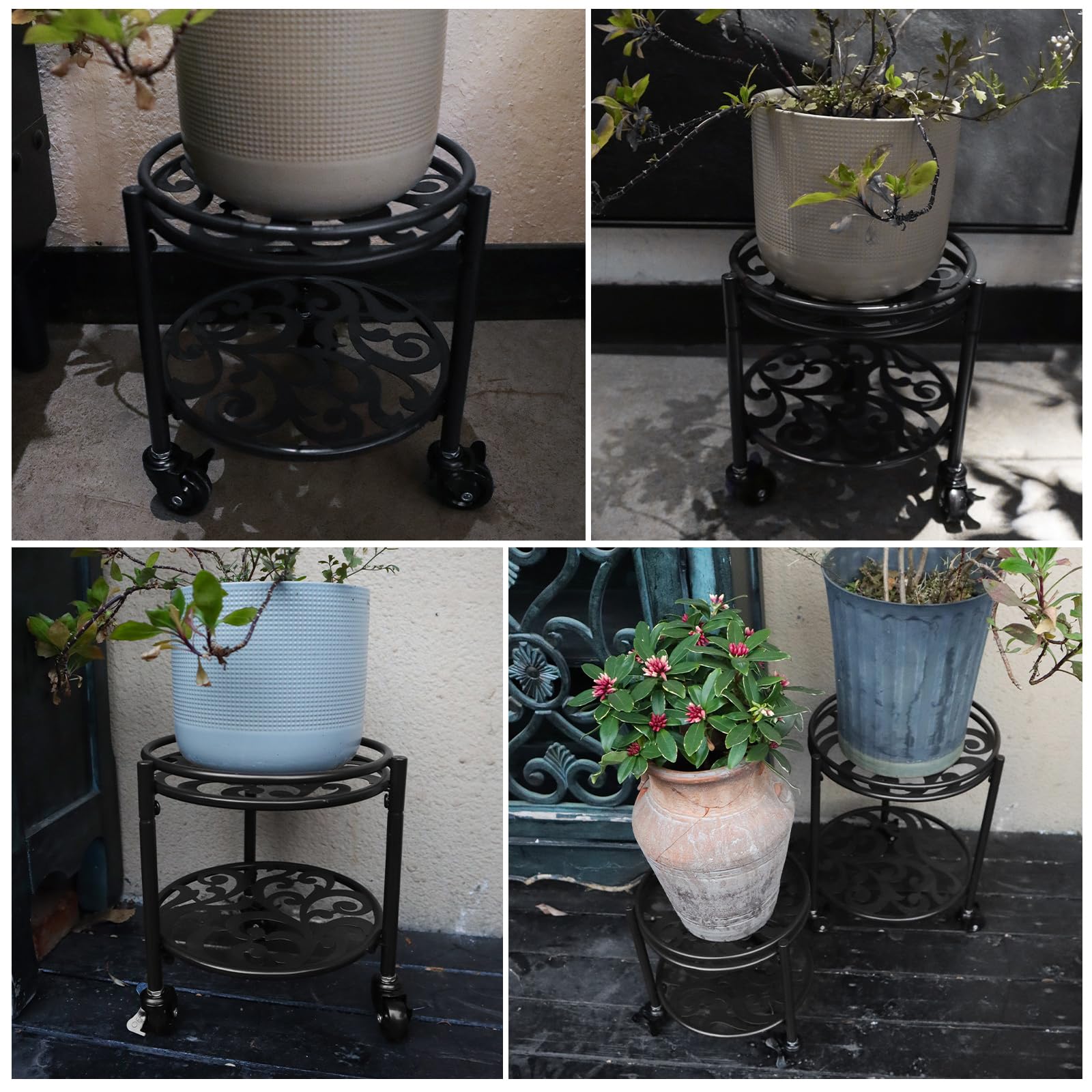Rioneta metal frame detail highlights rugged construction and a 165 lb load capacity.