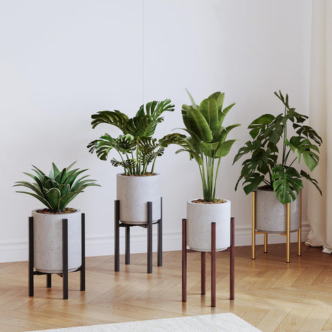 Rioneta plant stand shows heavy-duty iron construction supporting up to 160 lbs
