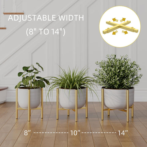 Rioneta plant stand demonstrates stability with anti-slip feet guarding floors.