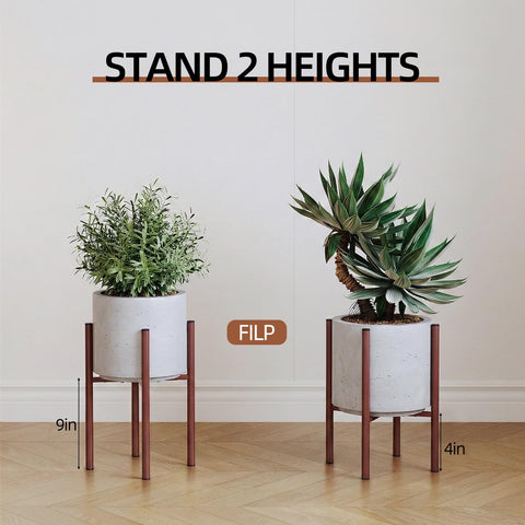 Rioneta plant stand with stable cross-structure and anti-slip feet