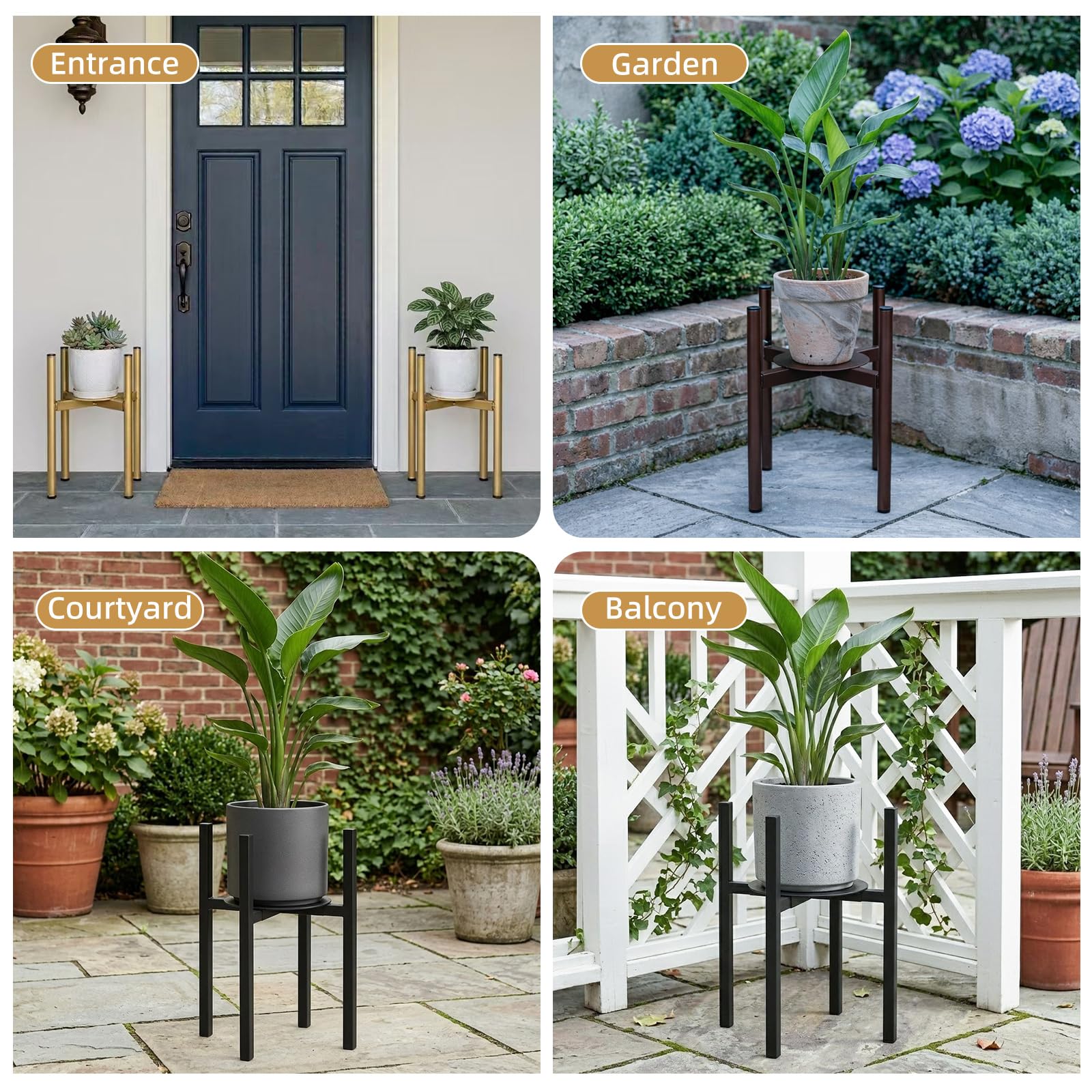 Rioneta compatible with 9–15 inch pots for flexible decorating