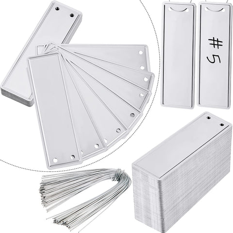 Ripeng 200-piece aluminum plant labels for durable outdoor garden labeling