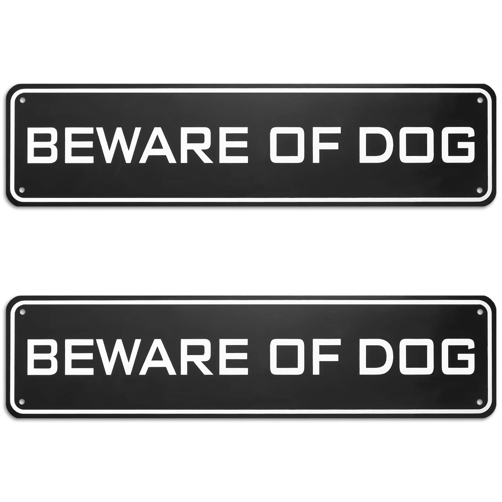 Ripeng beware of dog sign aluminum 3x12 inches improves yard visibility outdoors.