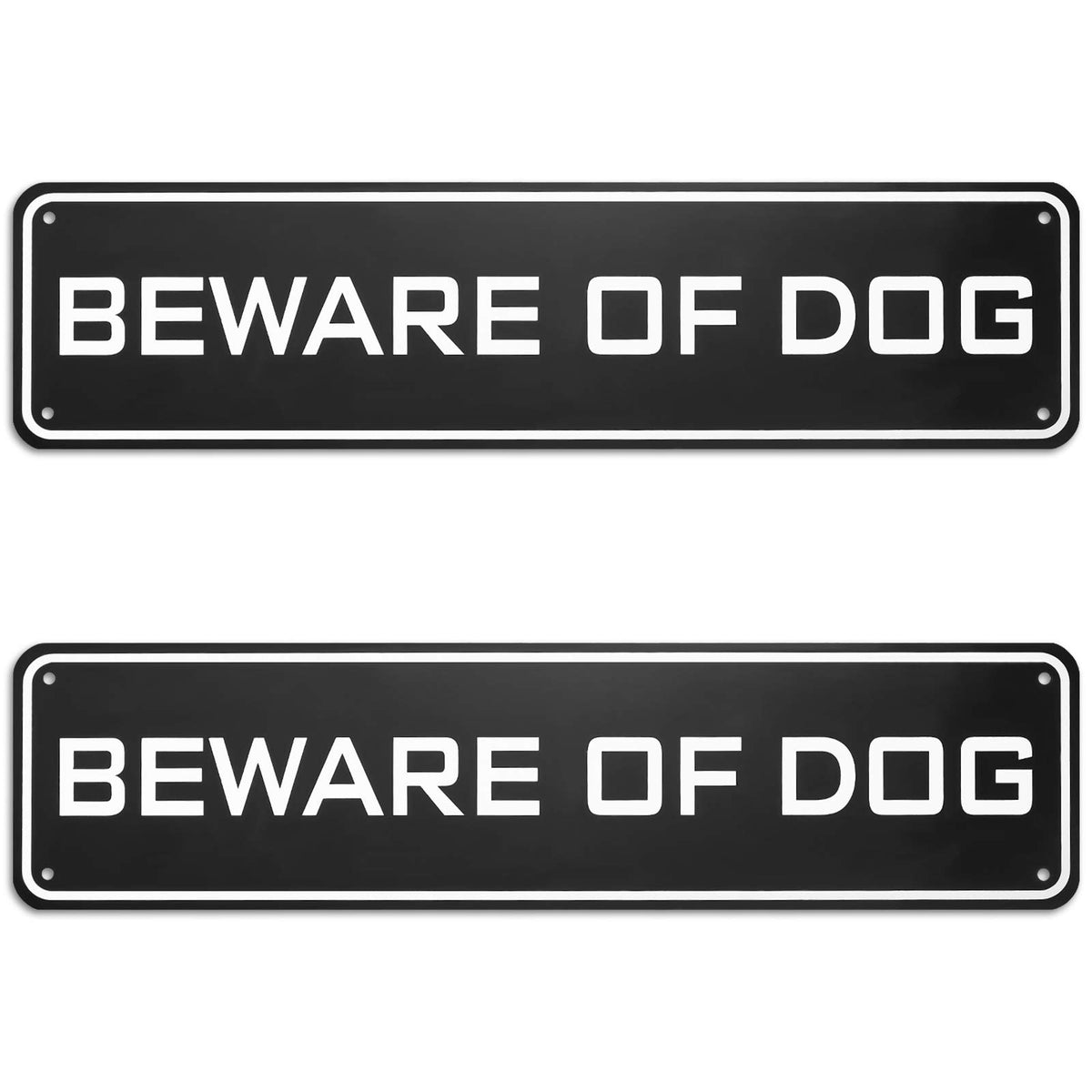 Ripeng beware of dog sign aluminum 3x12 inches improves yard visibility outdoors.