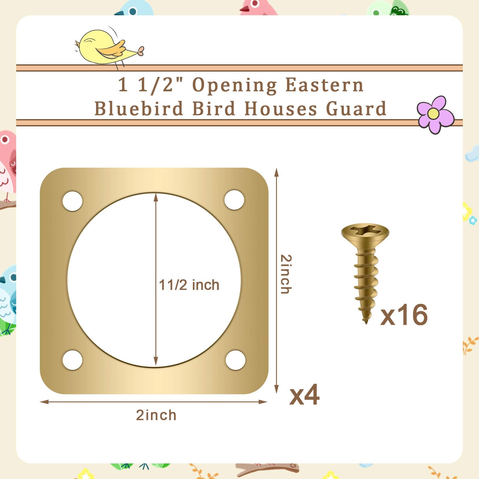 Copper portal adds rustic charm while shielding the bluebird house.