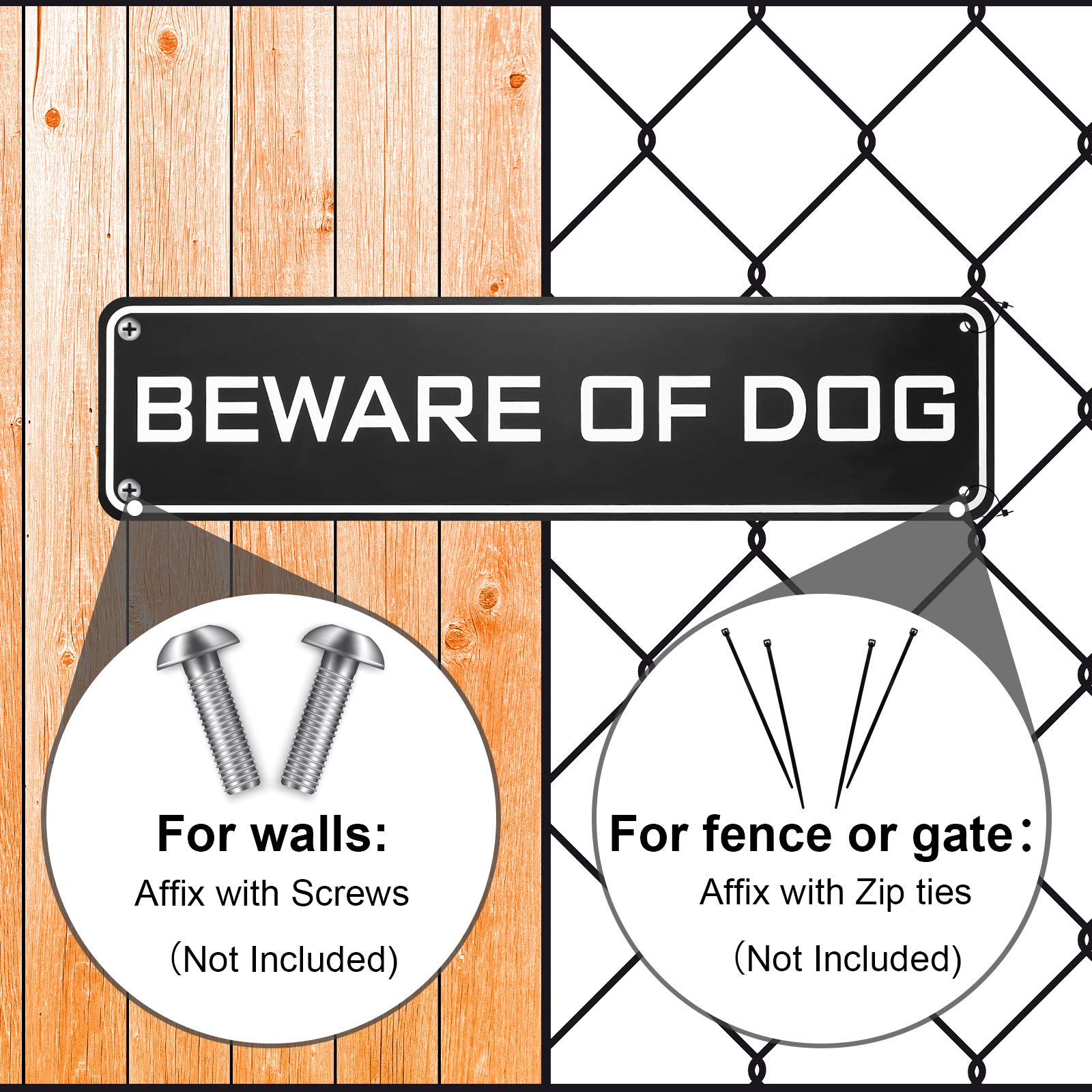 Ripeng rust-proof dog sign for garden with weather resistance.