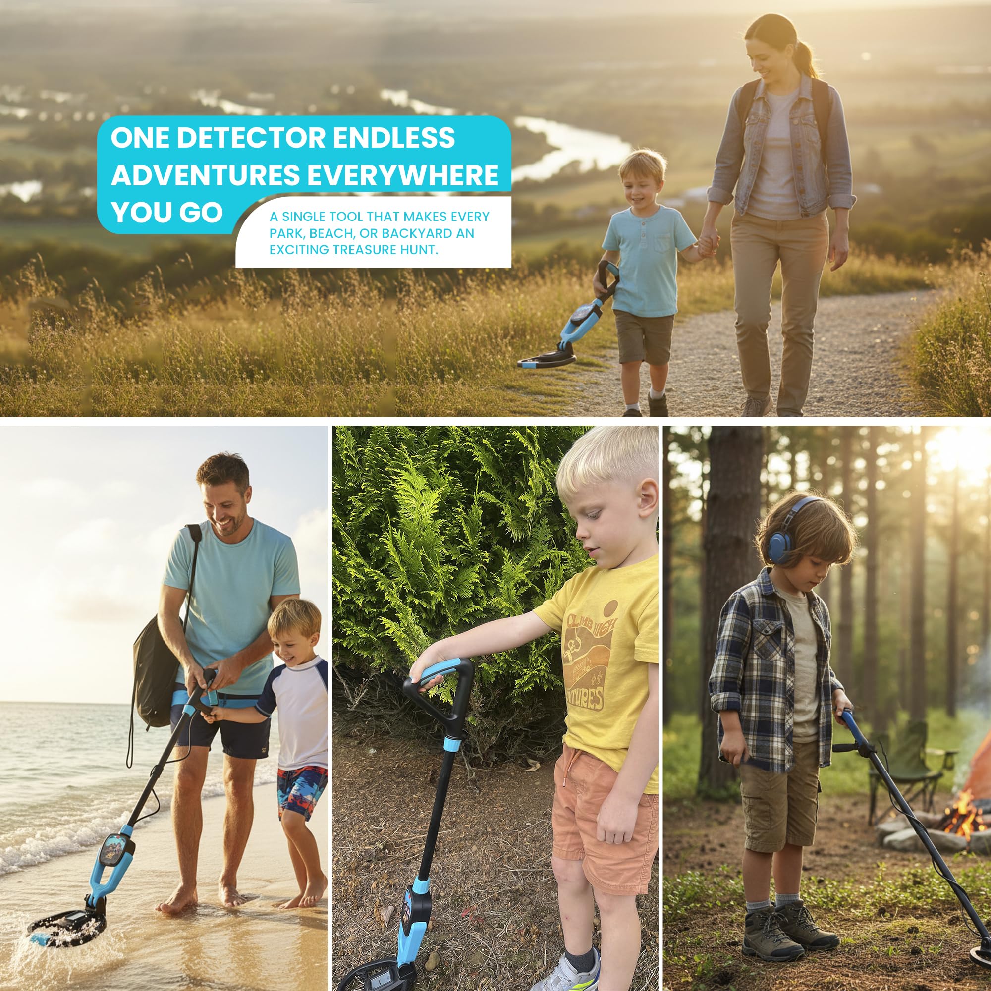 RIPTIC Kids Metal Detector carry bag for easy storage and transport.