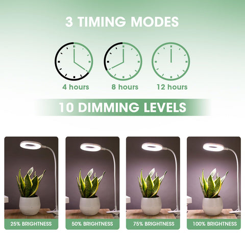 RIRIBEN 10 brightness levels tailor lighting to plant growth stages