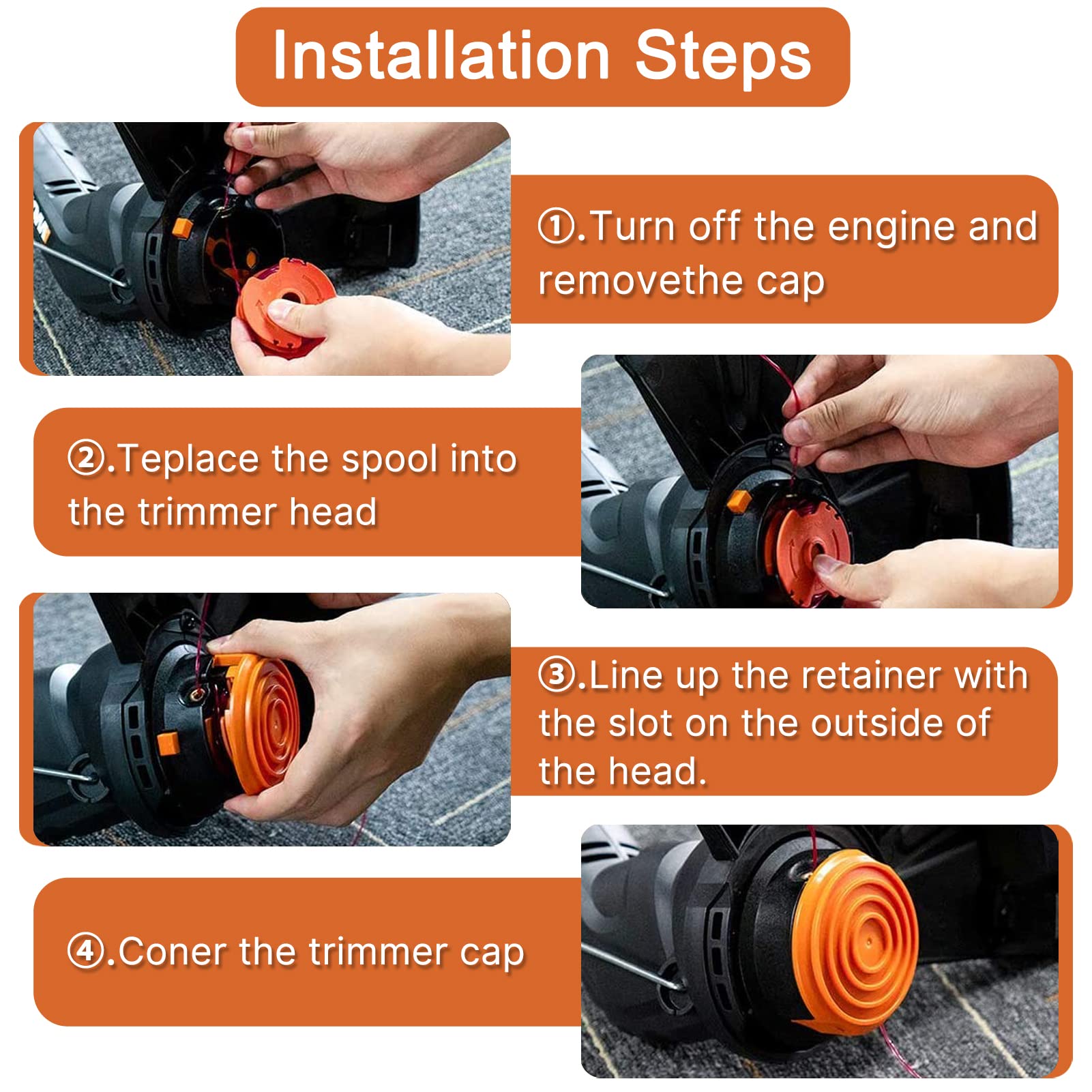 RISELION 2x16ft 0-065in line reel boosts mowing speed