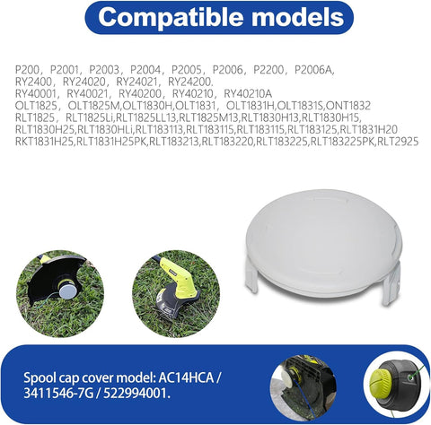 RISELION AC14HCA spool cap packaging highlights a 3-pack value kit.