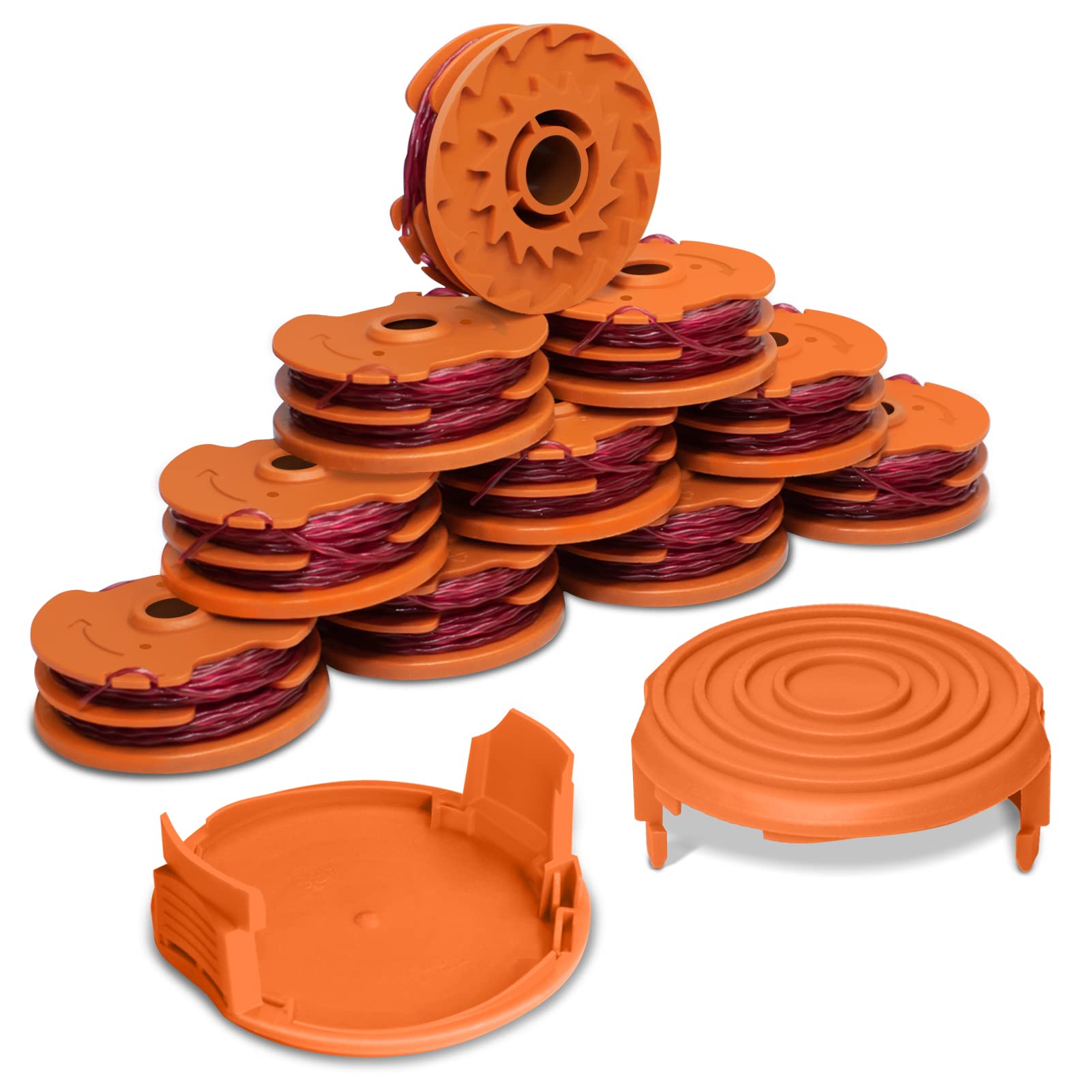 RISELION WA0007 spool 16ft 0.065in ready for Worx trimmers for broader cutting reach