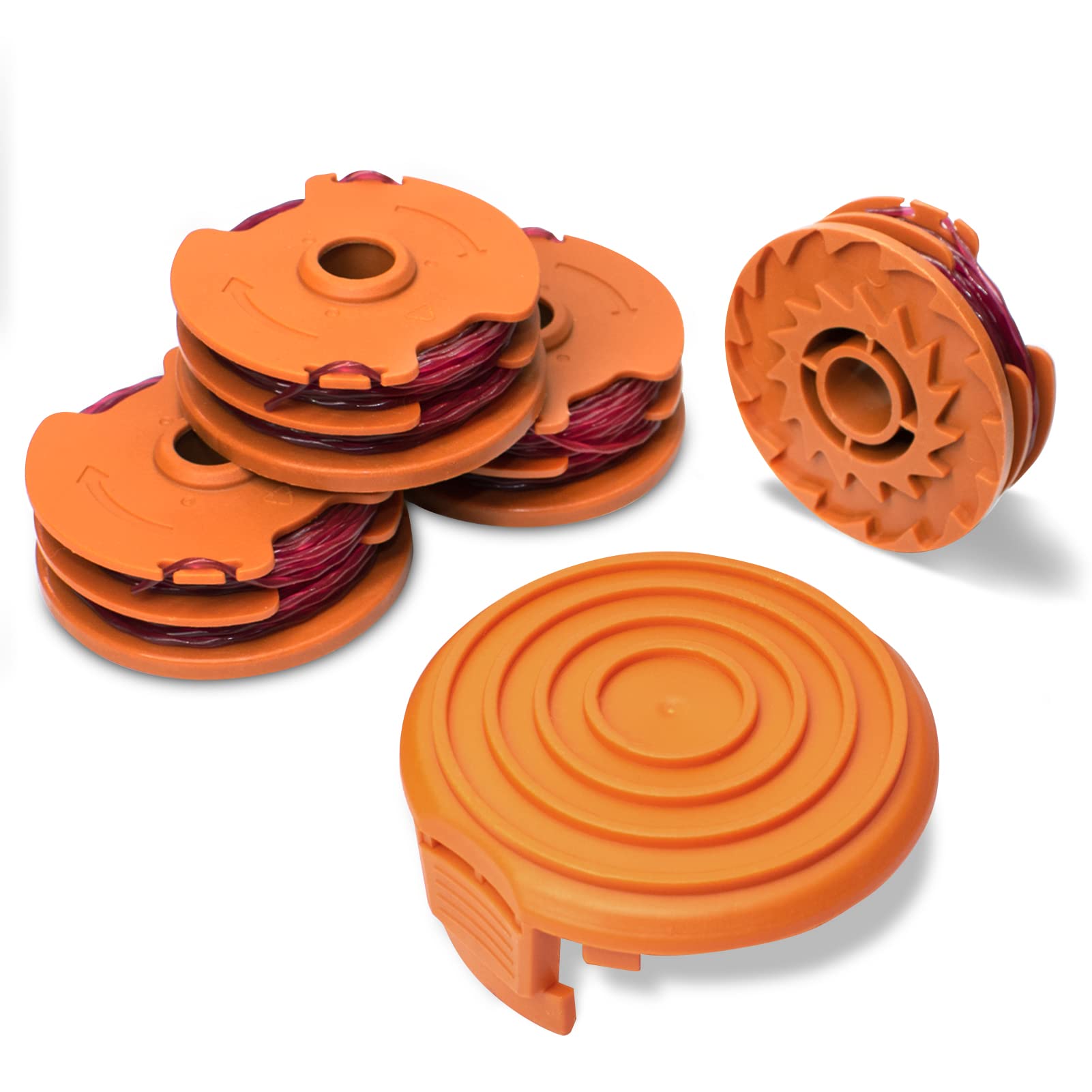 RISELION WA0007 front view spool ready for Worx compatibility and quick replacement