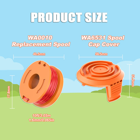 RISELION WA0010 replacement cap cover for quick spool changes