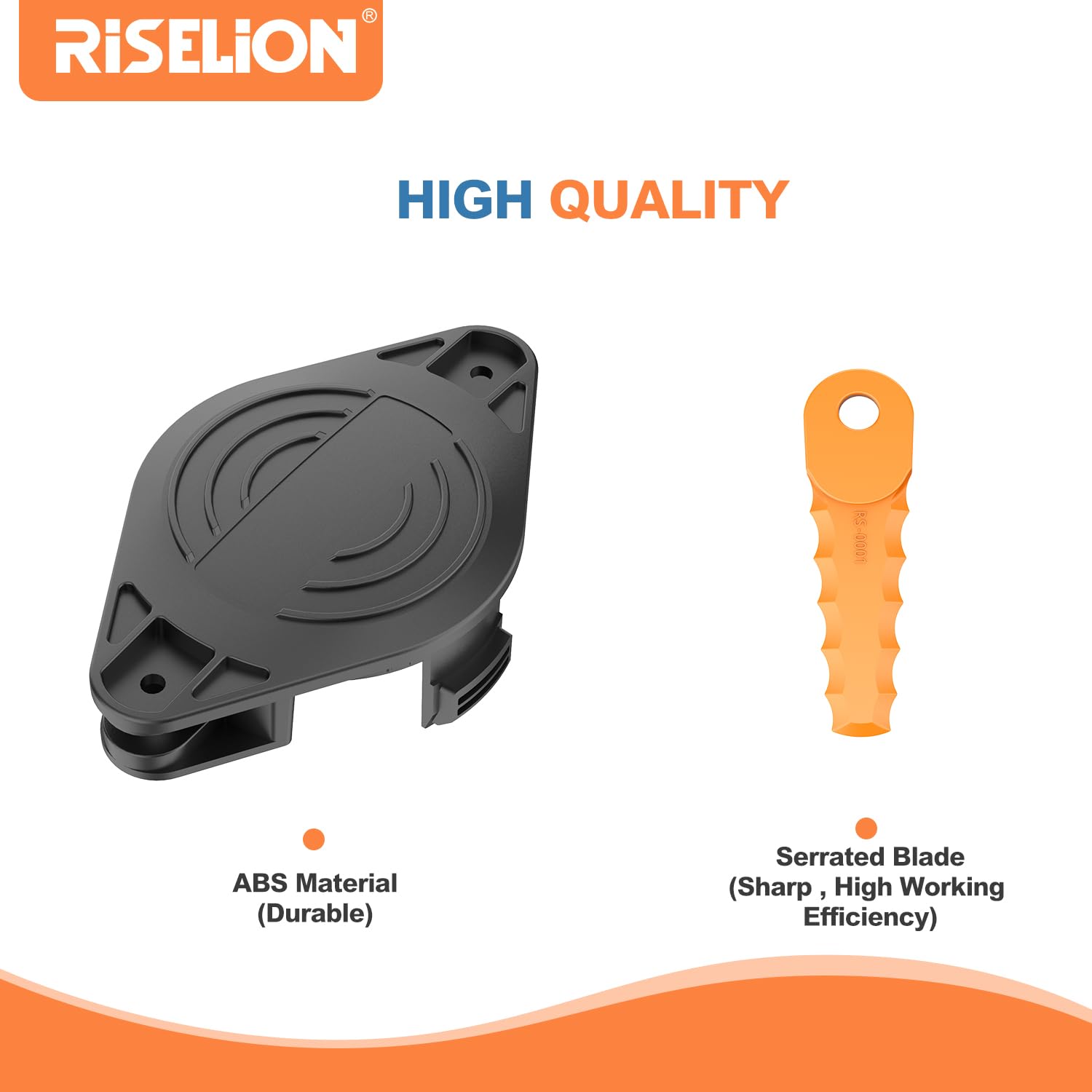 RISELION bladed head durability for rugged yard tasks